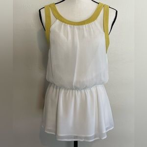 Sugarlips White & Gold Tank Top